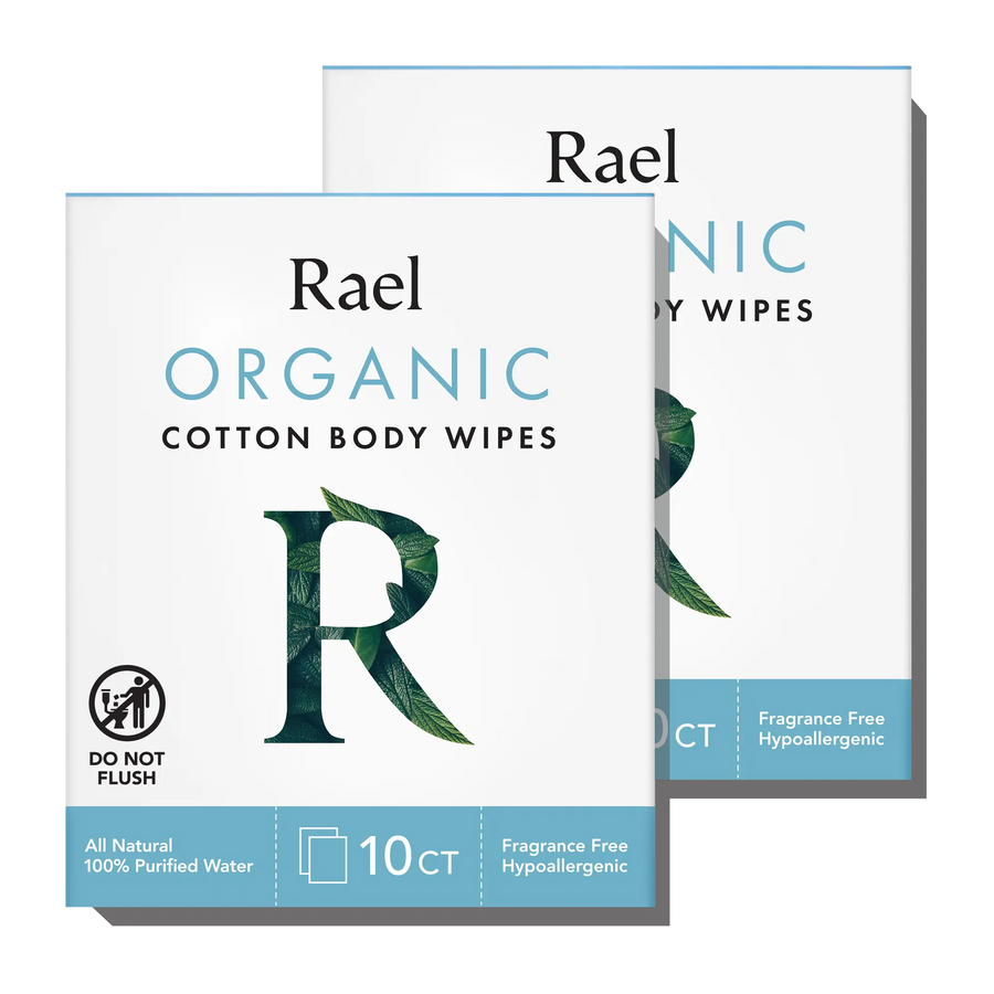 Organic Cotton Body Wipes - 2 Pack B4